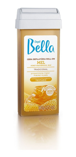 Refil Cera Depilatória Roll-on Mel Deo Depil Bella 100g