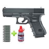 Pistola Aire Comprimido Glock 19 Co2 + Balines + 5 Garrafas