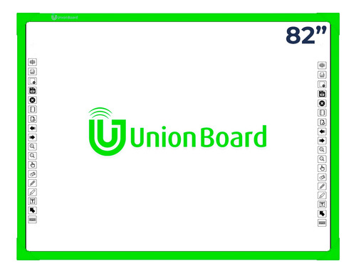 Tela Educacional Interativa Unionboard Color 82 - Verde