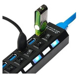 Hub Multiplicador 7 Puertos Usb Con Teclas Sich