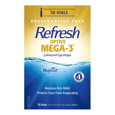 Refresh Optive Mega-3 Gotas Lubricantes Para Ojos 70 Pzas | Envío gratis