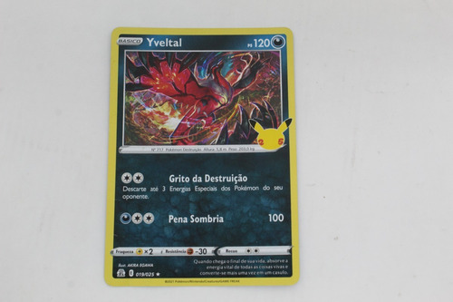 Carta Pokemon Yveltal Rara