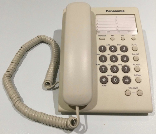 Teléfono Alámbrico, Unilínea - Panasonic Kx-ts550lx, Blanco