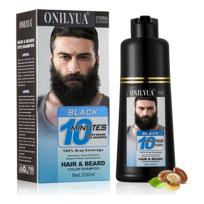 Champú Tinte Para Barba Y Bigote Mxvbaty 200 Ml Cobertura 10 | Envío gratis