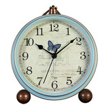 Justup Reloj De Mesa Vintage Sin Tictac, Reloj Despertador, 