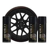 Kit Stretch X 3 Pintura Para Llanta 16/17 Negro Mate