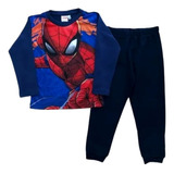  Pijama Niño Conjunto Remera Calza Spiderman Marvel Original