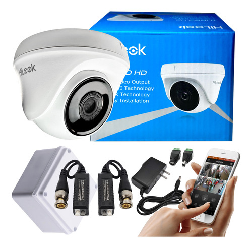 Cámaras Seguridad Domo Hilook 1080 Full Hd 2 Mp + Accesorios