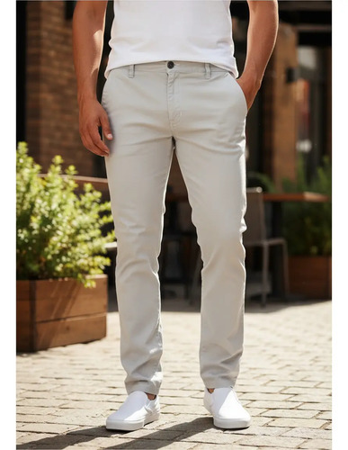 Pantalon Skinny De Gabardina Strech Studio 74 Para Hombre | Meses sin interés