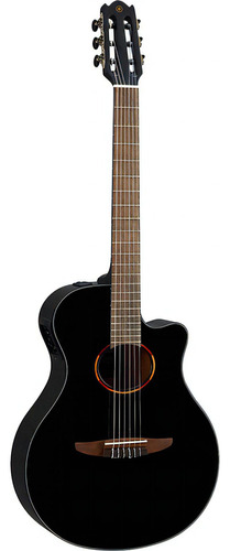 Guitarra Eléctrica Yamaha Ntx1 Black Classic Ntx1 Con Cuerdas De Nylon, Guía Para La Mano Derecha