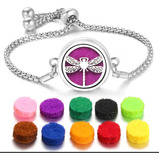 Pulsera De Perfume Aroma Acero Inoxidable Pareja Amor