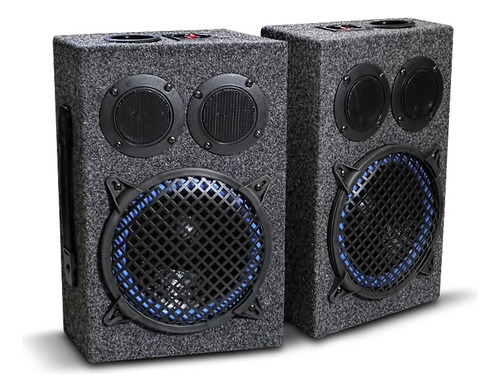 Juego Par De Bafles De Madera Parlante Woofer 8 Full Energy