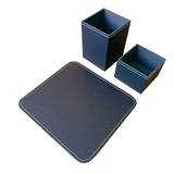 Kit Mousepad Com Organizador De Mesa Porta Lápis E Canetas