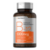 Vitamina B12 Sublingual 5000mcg (120 Tabletas) Hecho En Usa