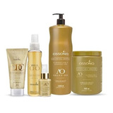 Kit Mascara-shampoo-brillo Oro-crema De Peinar-oro Liquido