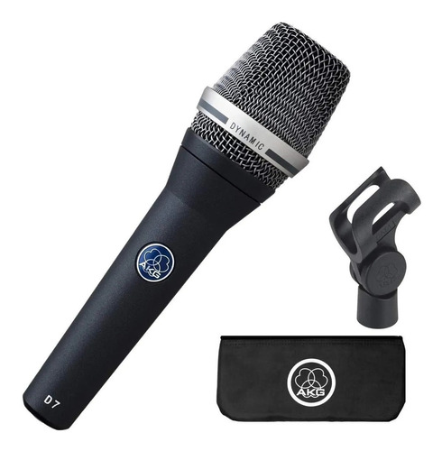 Microfone Profissional Akg D7 Dinâmico Cardioide Com Nf