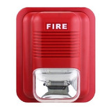 Alarma Sirena Con Luz Led Aviso De Incendio Uso Interior