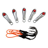 Kit Micro Jumping Jig 10 Gramas C/ Suporte Hook - 6 Peças