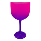 Taça Gin Para Personalização Transfer Rosa Com Roxo 50 Un.