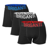 Boxer Hombre Algodon Briganti Pack X3 Calzoncillos Hxim09531