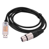 Cable Convertidor Rs485 Dmx512 Usb A Interfaz Hembra Xlr De