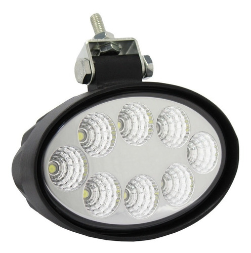 Faro Ovalado Auxiliar 8 Led 24w Tractor Agro Vial Mod. 511