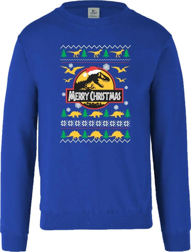 Sudadera Ugly Sweater Juarassic Christmas