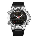 Reloj Para Hombre Marca Naviforce Pulso Cuero Sumergible