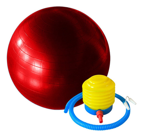 Pelota Balon Pilates Yoga 55 Cms + Inflador Gym Ball Sport