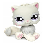 Littlest Pet Shop Lps Gato Persa Cinza Claro Hasbro