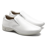 Sapato Casual 3d Vision Em Couro Branco