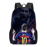 Estrella De Futbol-messi-mochilas Escolares For Niños Y Niñ