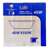 Panel Led 60x60 40w Luz Fría Sobrepuesto Pack 4 Unidades