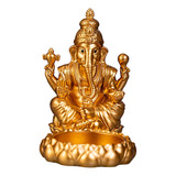 Resina Elefante Ganesha Estátua Votiva Castiçal Índia