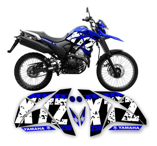 Kit Faixas Adesivos Yamaha Lander 250 2019 A 2024 Xtz