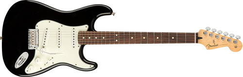 Player Stratocaster, Diapasón De Pau Ferro, Color Negro