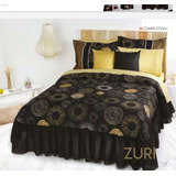 Edrecolcha Zuri King Size C/cojines, Sábanas Y Cortinas