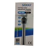 Termocalefactor 50 Watts Acero Para Acuarios Sobo