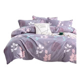 Funda Duvet Estampado De Hojas Doble