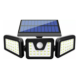 Lámpara Solar Led Sensor De Mov Impermeable Para Exteriores