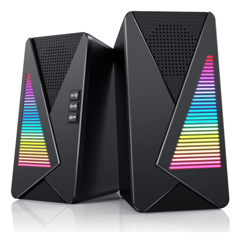 Parlantes Gamer Para Pc Con Rgb Y Bluetooth 5.0