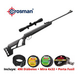 490 Diabolos 5.5mm + Rifle Crosman Vital Shot + Porta Fusil