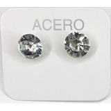 10 Pares Aros Strass 8 Mm Acero Quirurg X Mayor V.del Parque