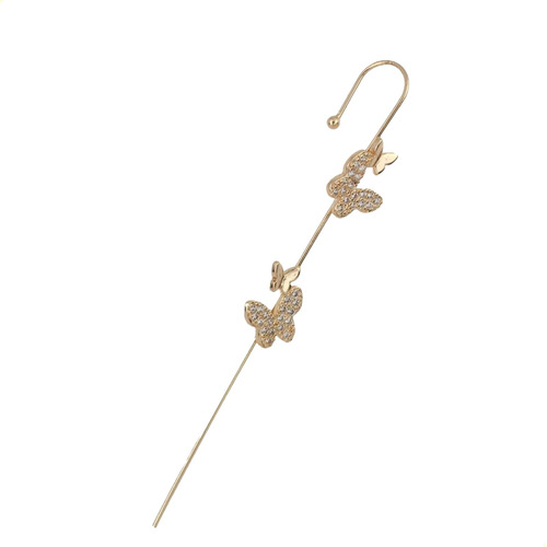 Finos Aretes De Mariposas Alas  Swarovski Oro Laminado 18k