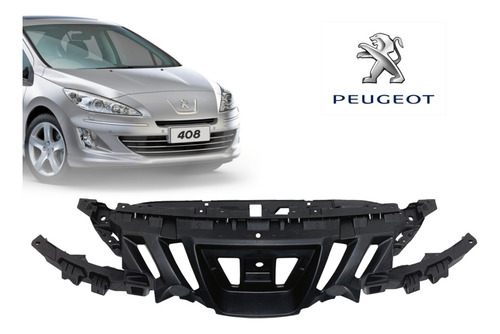 Parrilla Superior Parachque Delantero Para Peugeot 408 Foto 3