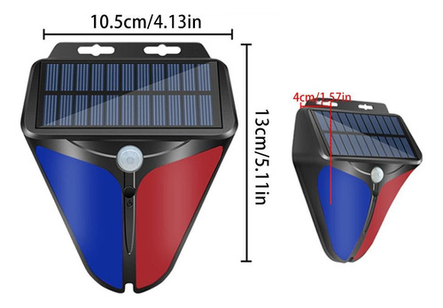 Alarma Solar Con Sensor De Movimiento Impermeable Luz/sonido