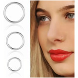 Piercing Argola Titânio G23 Pvd Abertura Meio A Meio,nariz