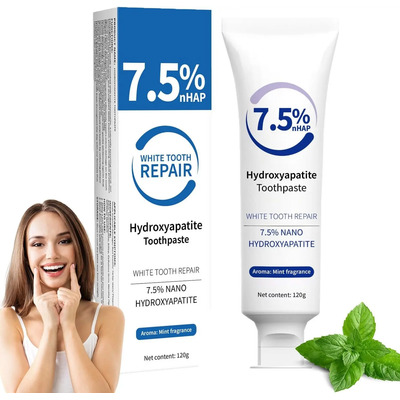 Pasta Dental Con Hidroxiapatita 7.5% Blanqueadora Sin Flúor