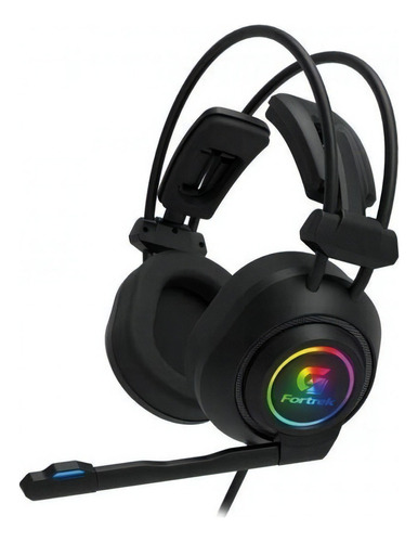 Fone De Ouvido Over-ear Gamer Fortrek Rgb Vickers Com Luz Led