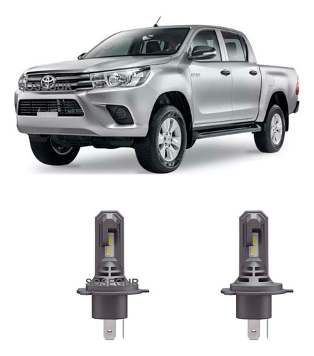 Kit Luces Led Bajas Y Altas Toyota Hilux